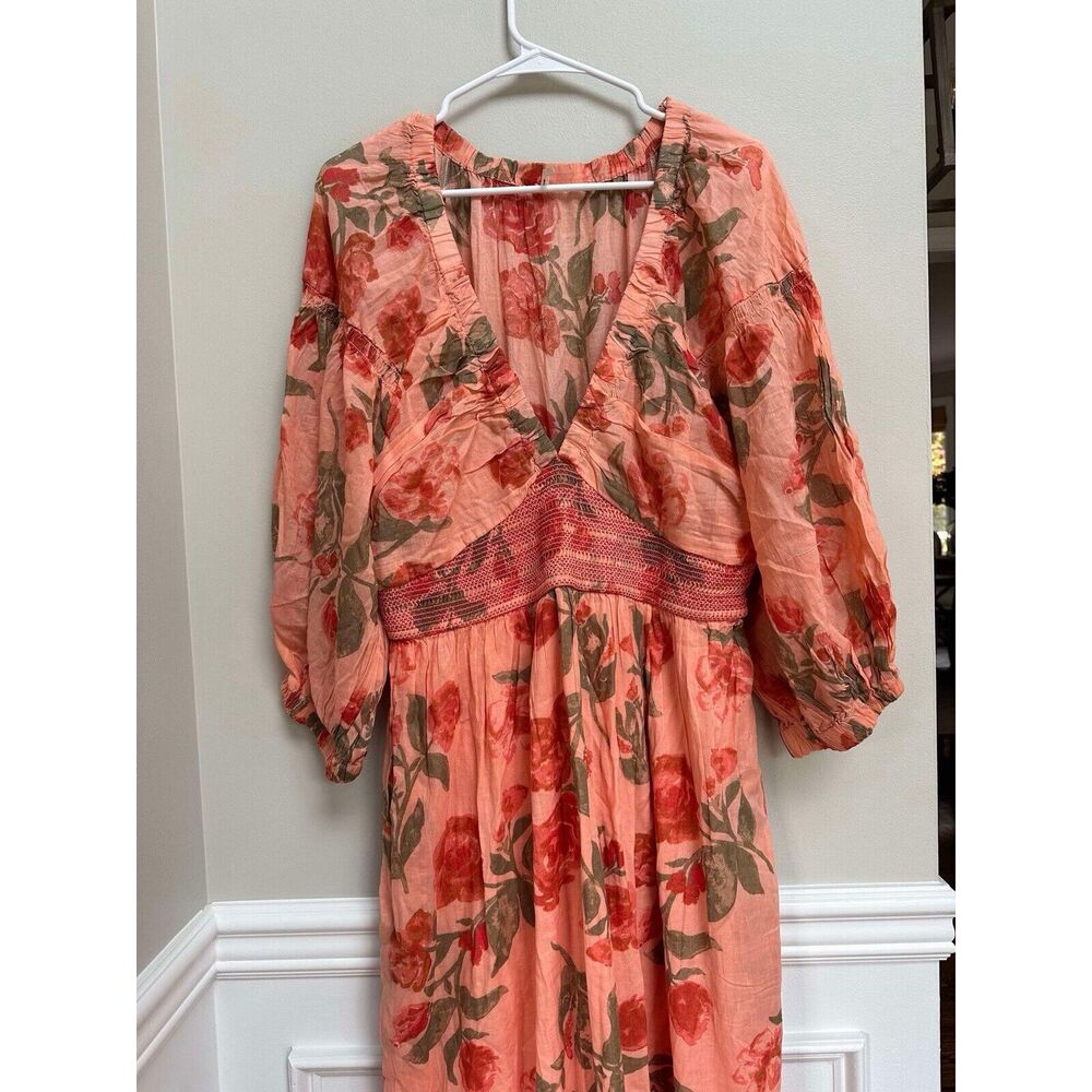 New Free People Golden Hour Maxi Dress sz M - Picture 7 of 8